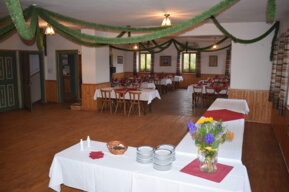 Veranstaltungsraum im Gasthaus Geiger